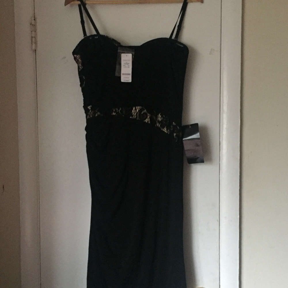 Bebe black straps dress